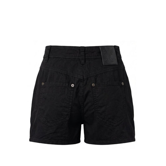 Mr&Mrs Italy Black Cotton Women Shorts