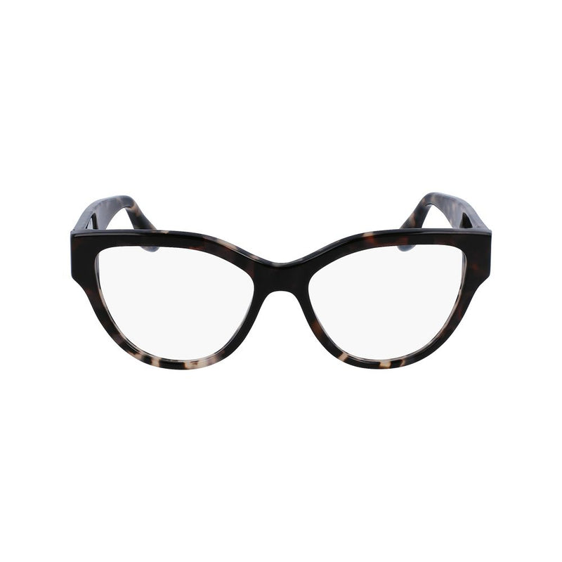 Victoria Beckham dark tortoiseshell cat-eye plastic eyeglass frames