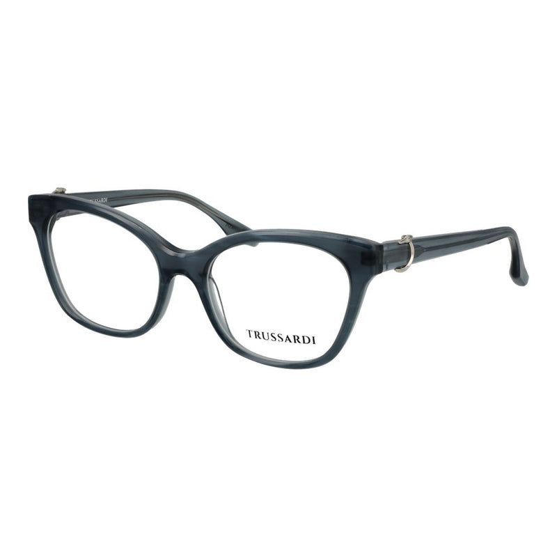 Translucent blue acetate cat-eye glasses frames by Trussardi