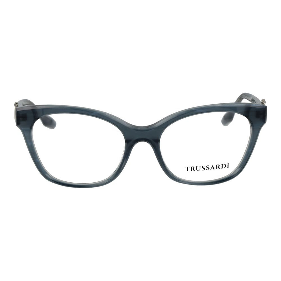 Translucent blue acetate cat-eye glasses frames by Trussardi