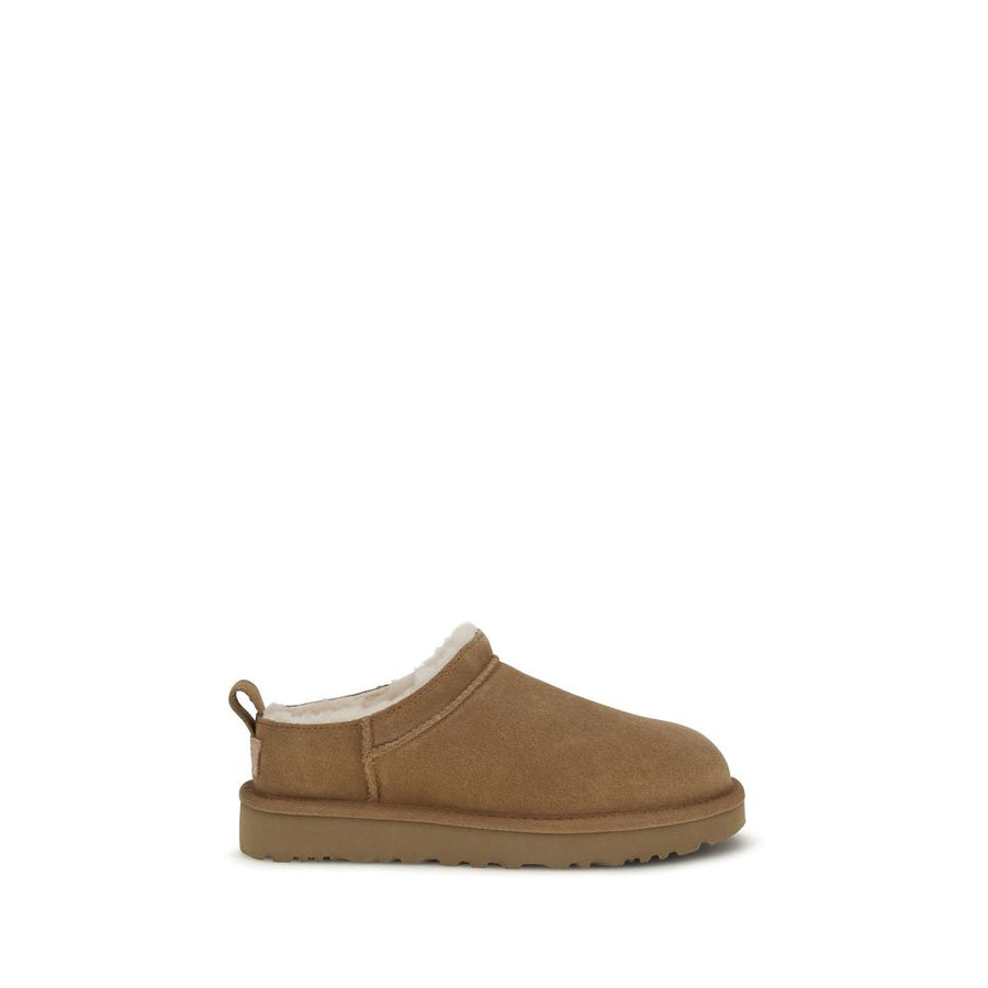UGG Brown Suede Leather Mules