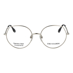 Trussardi Silver Stainless Steel Glasses (Frames)