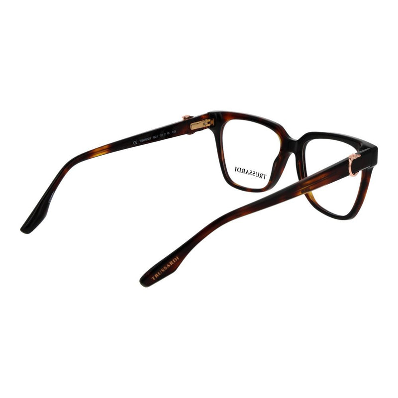 Brown tortoiseshell acetate glasses frames with square lenses