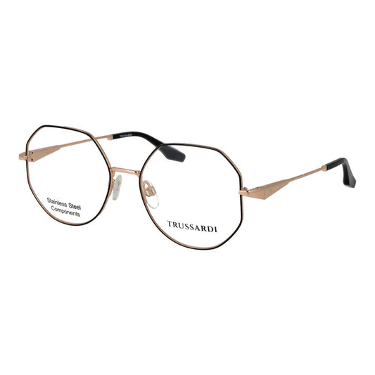 Trussardi Black Stainless Steel Glasses (Frames)
