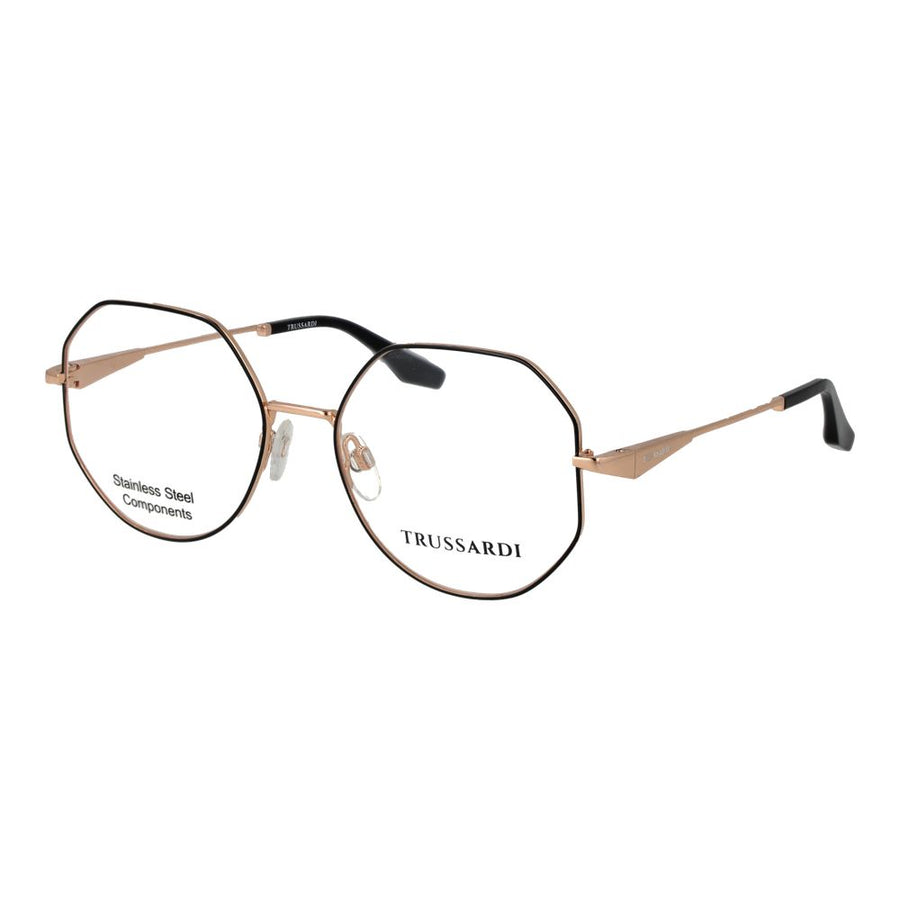 Trussardi Black Stainless Steel Glasses (Frames)