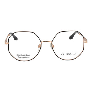Trussardi Black Stainless Steel Glasses (Frames)