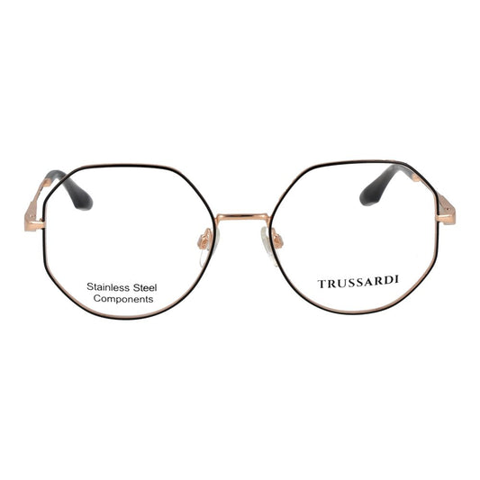 Trussardi Black Stainless Steel Glasses (Frames)