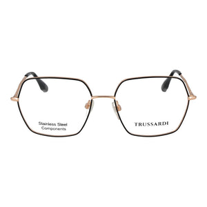Trussardi Black Stainless Steel Glasses (Frames)