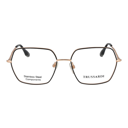 Trussardi Black Stainless Steel Glasses (Frames)