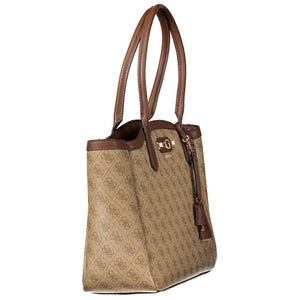 Guess Jeans Beige Polyurethane Womens Bag