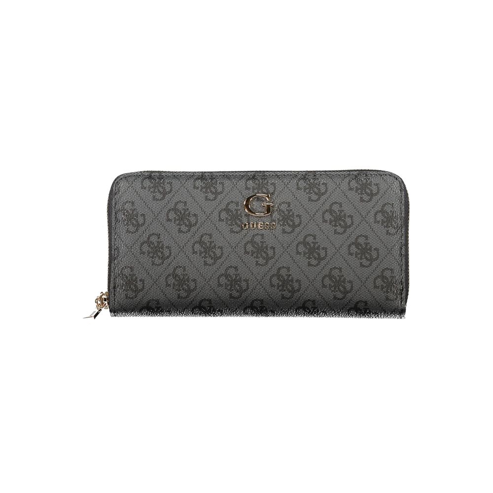 Guess Jeans Black Polyurethane Womens Wallet