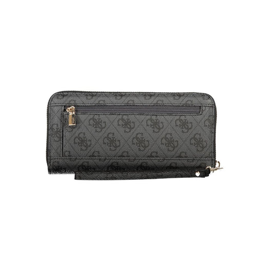 Guess Jeans Black Polyurethane Womens Wallet