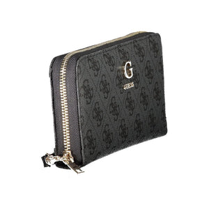 Guess Jeans Black Polyurethane Womens Wallet