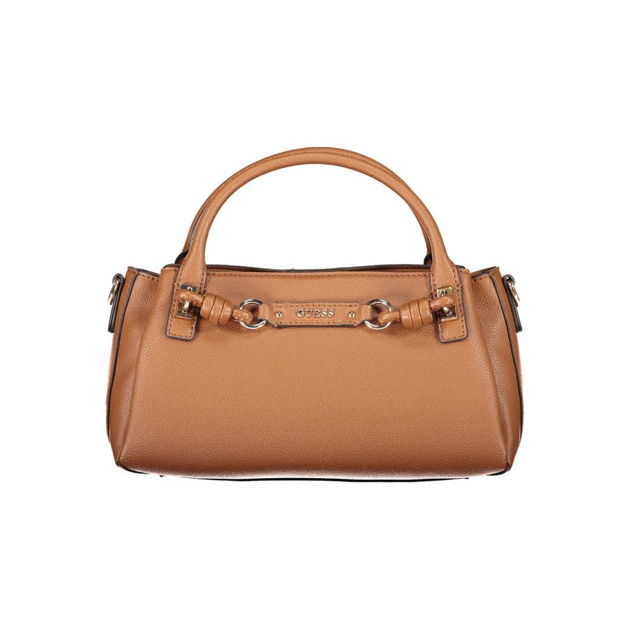 Guess Jeans Brown Polyurethane Women's Bag with Adjustable Strap