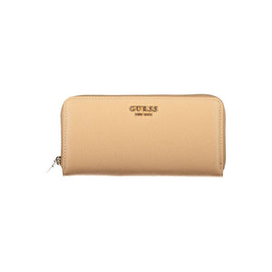 Guess Jeans Beige Polyurethane Women's Wallet