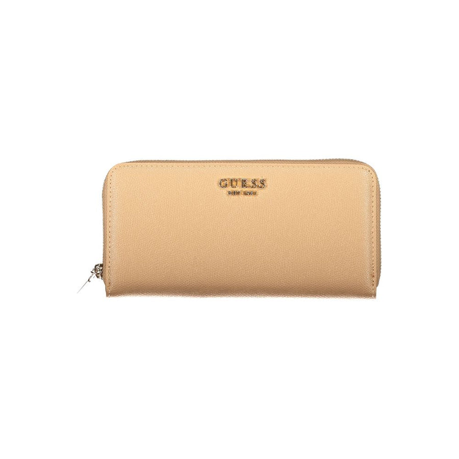Guess Jeans Beige Polyurethane Women's Wallet