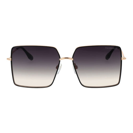 Trussardi Black Stainless Steel Sunglasses