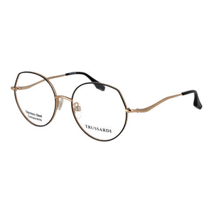 Trussardi Black Stainless Steel Glasses (Frames)