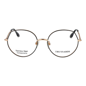 Trussardi Black Stainless Steel Glasses (Frames)