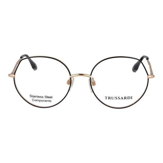 Trussardi Black Stainless Steel Glasses (Frames)