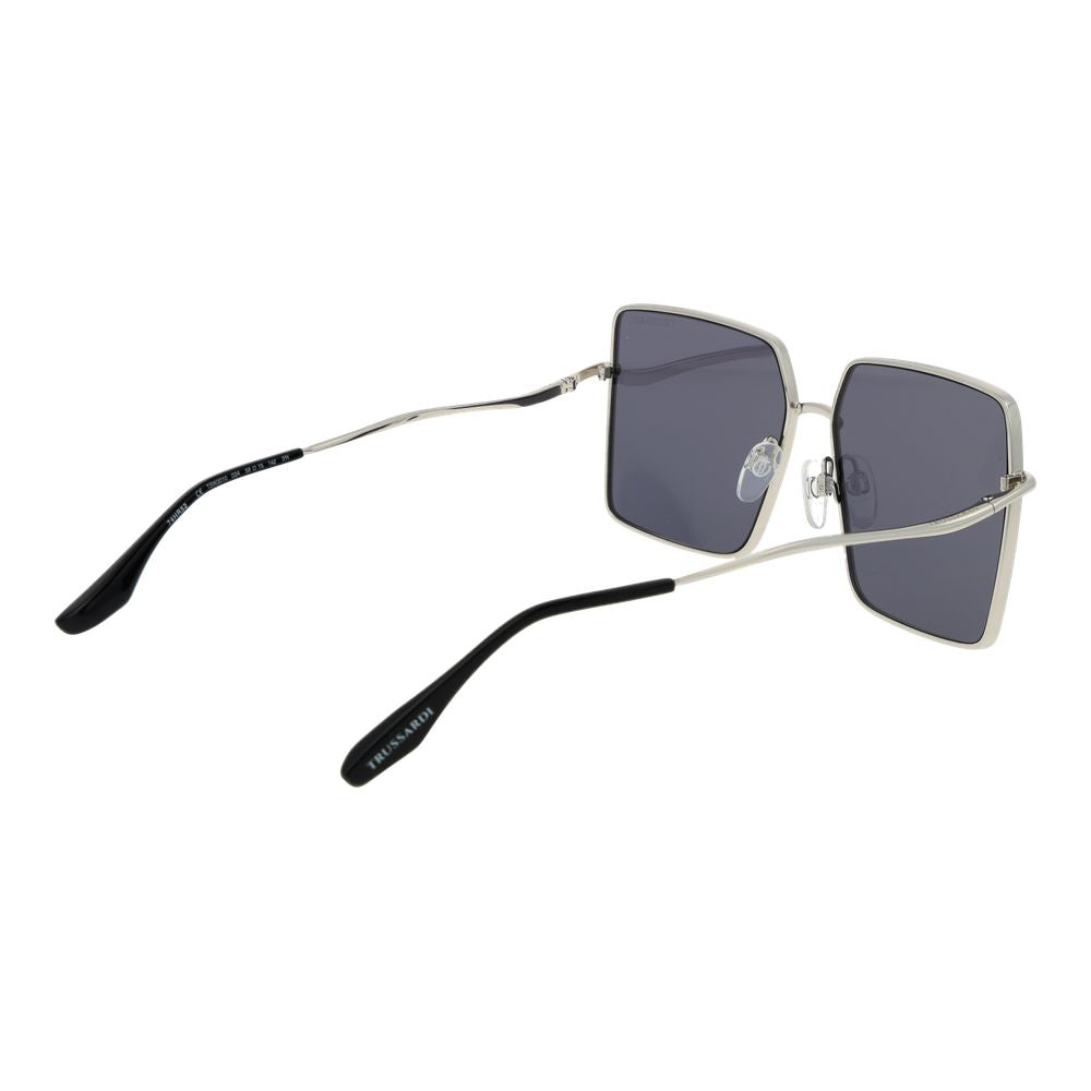 Trussardi Silver Stainless Steel Sunglasses