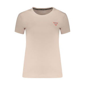 Guess Jeans Pink Cotton Womens T-Shirt