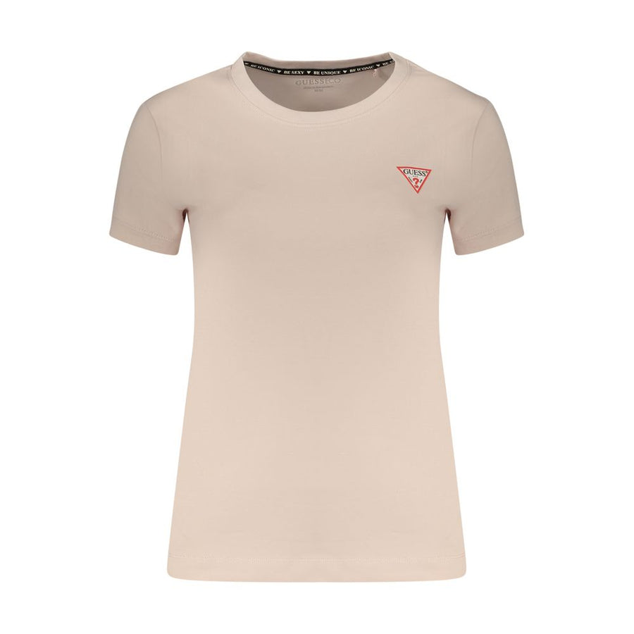 Guess Jeans Pink Cotton Womens T-Shirt