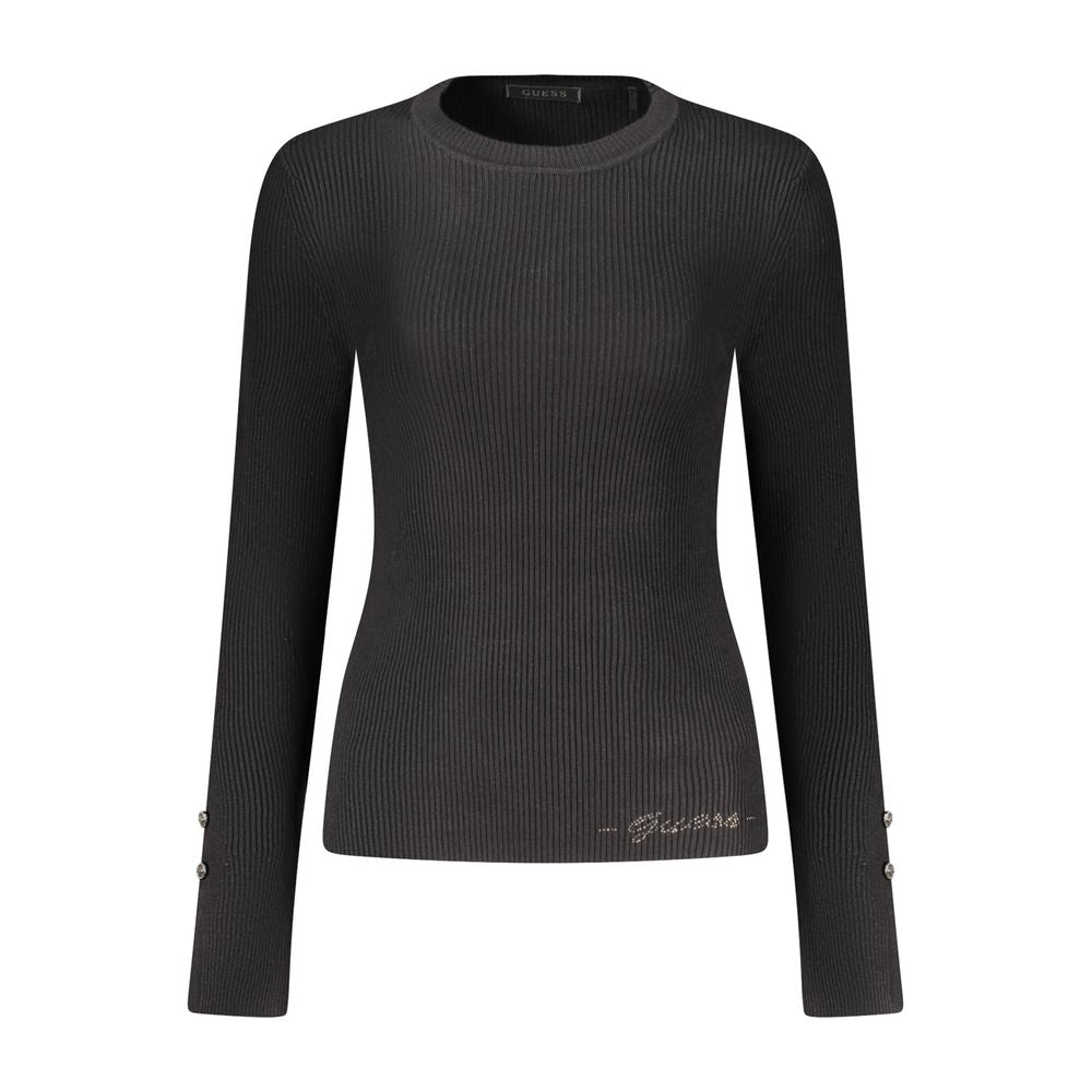 Guess Jeans Black Viscose Women's Sweater