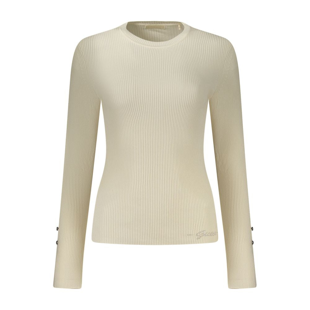 Guess Jeans Bianco Viscose Women Sweater
