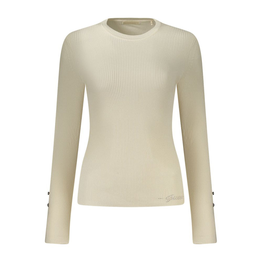 Guess Jeans Bianco Viscose Women Sweater
