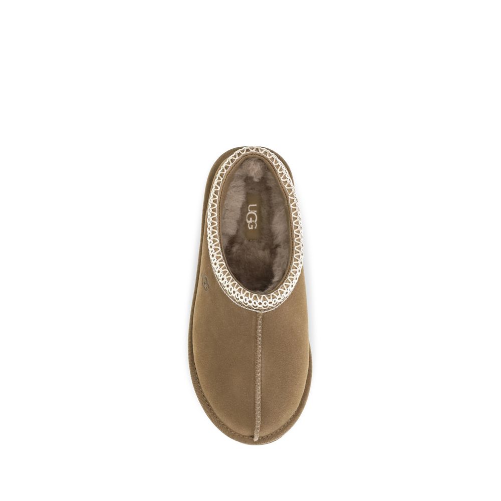 UGG Beige Leather Mules
