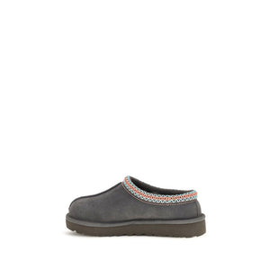 UGG Gray Leather Mules