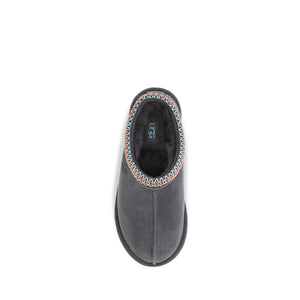 UGG Gray Leather Mules