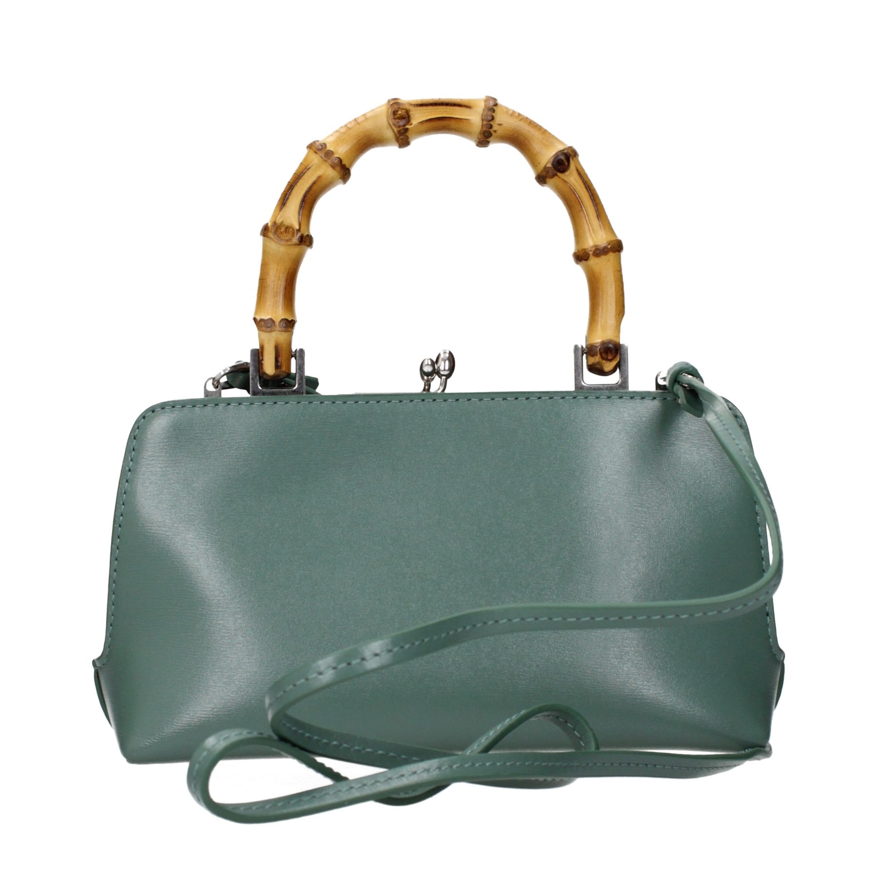 Jil Sander Green Leather Handbag