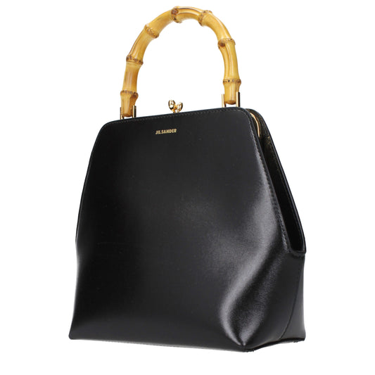 Jil Sander Black Leather Handbag