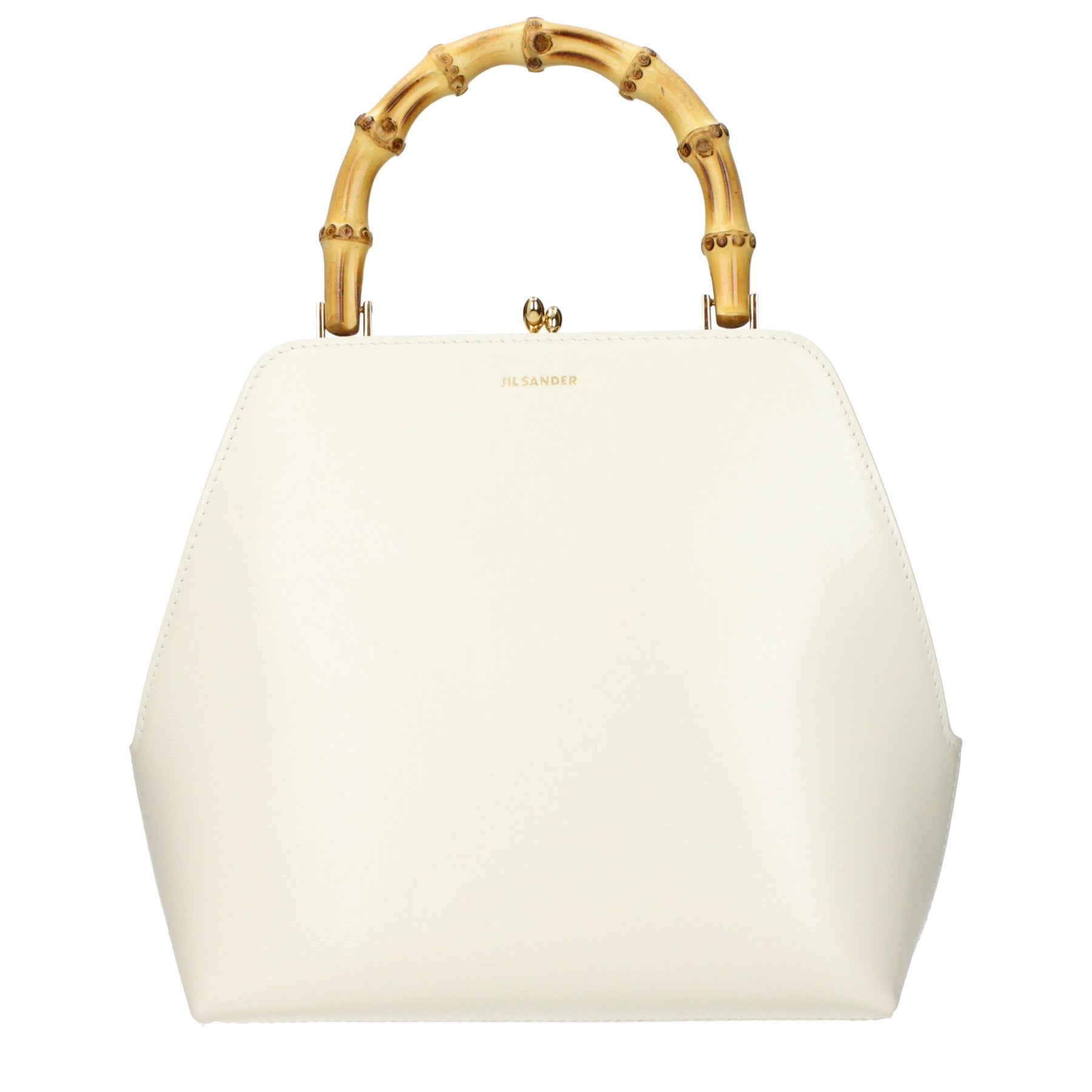 Jil Sander Beige Leather Handbag