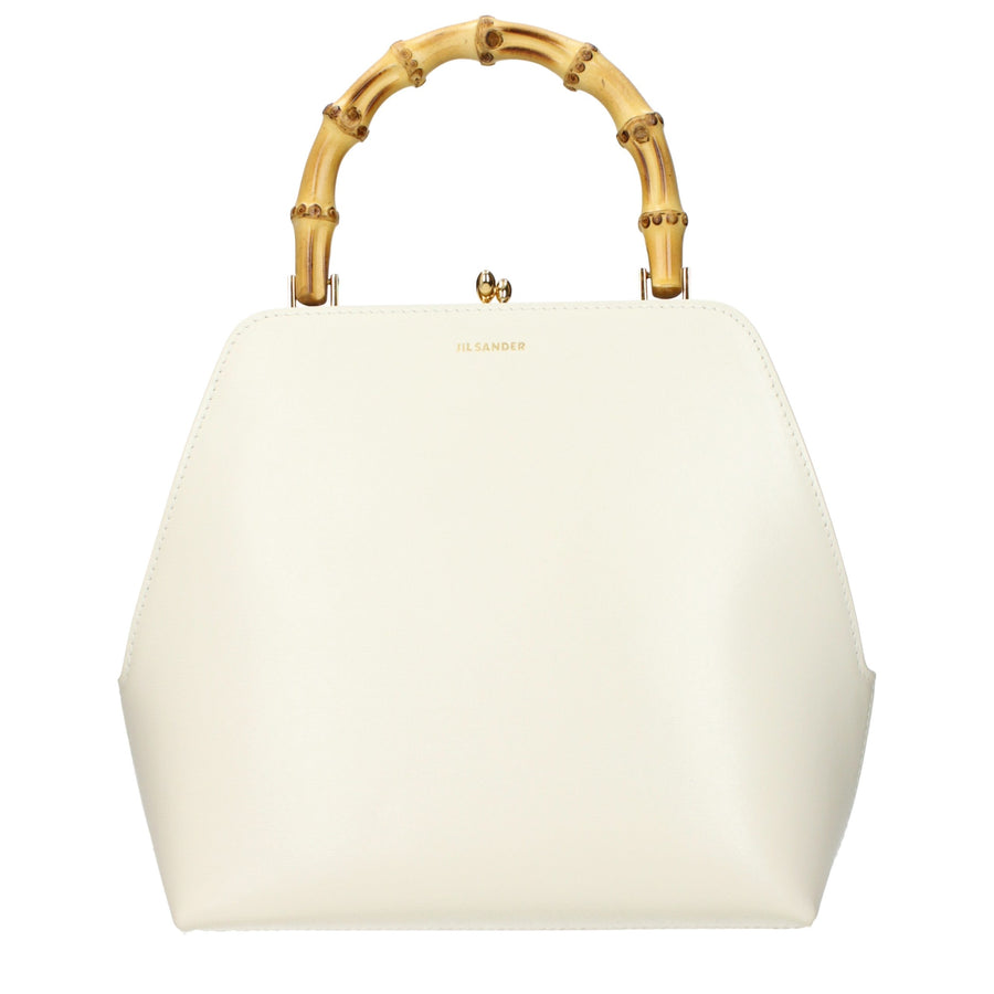 Jil Sander Beige Leather Handbag