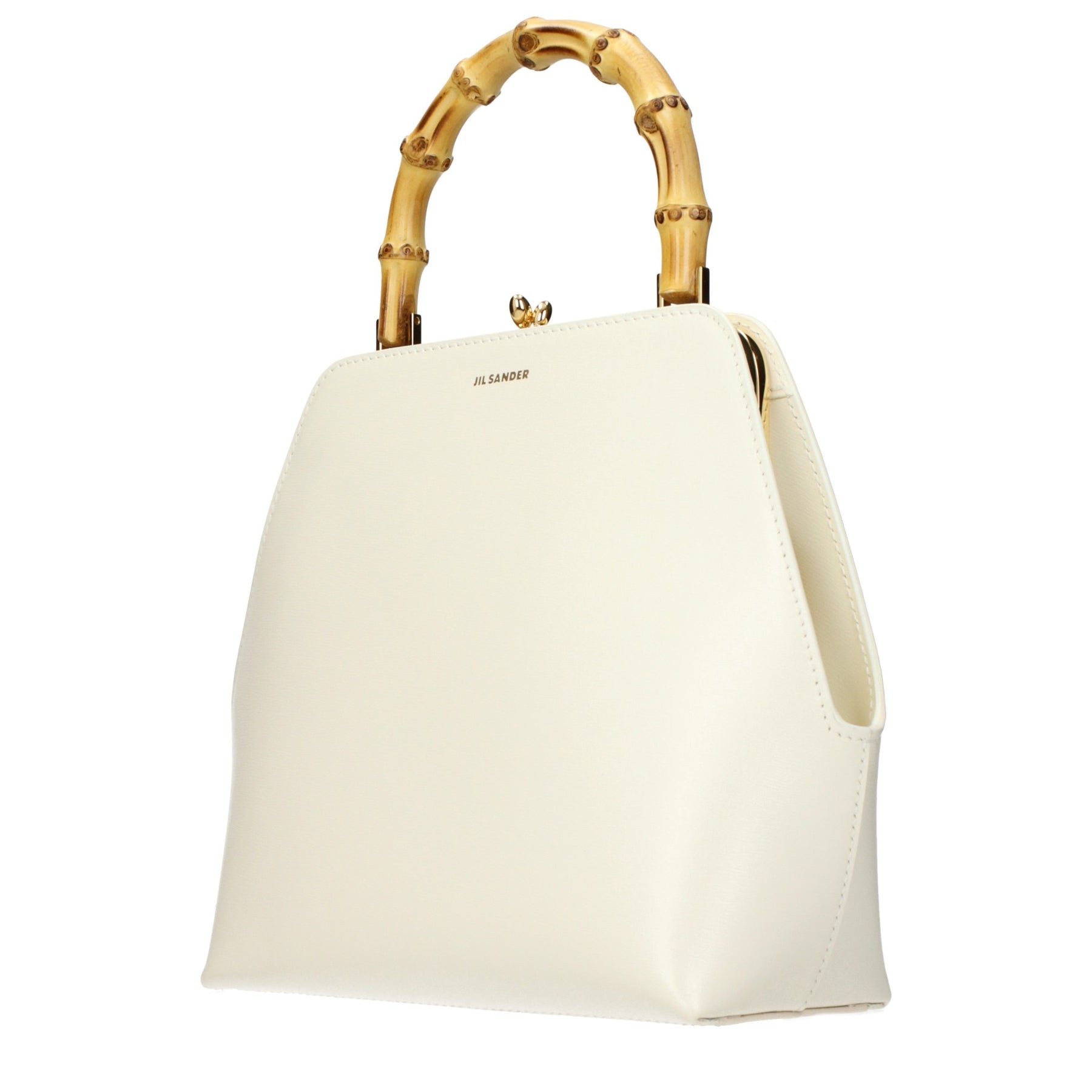 Jil Sander Beige Leather Handbag