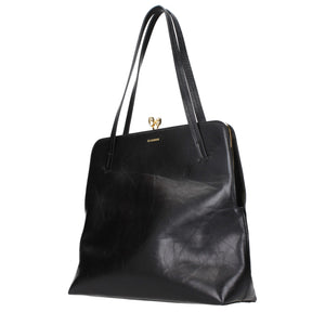 Jil Sander Black Leather Shoulder Bag