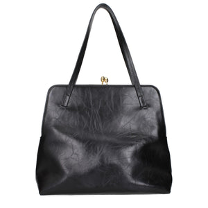 Jil Sander Black Leather Shoulder Bag