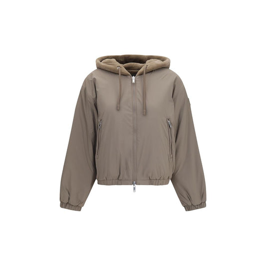 Moose Knuckles Brown Faux Fur Sweatshirt