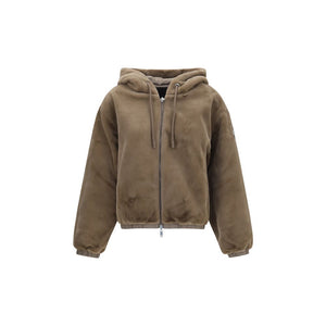 Moose Knuckles Brown Faux Fur Sweatshirt