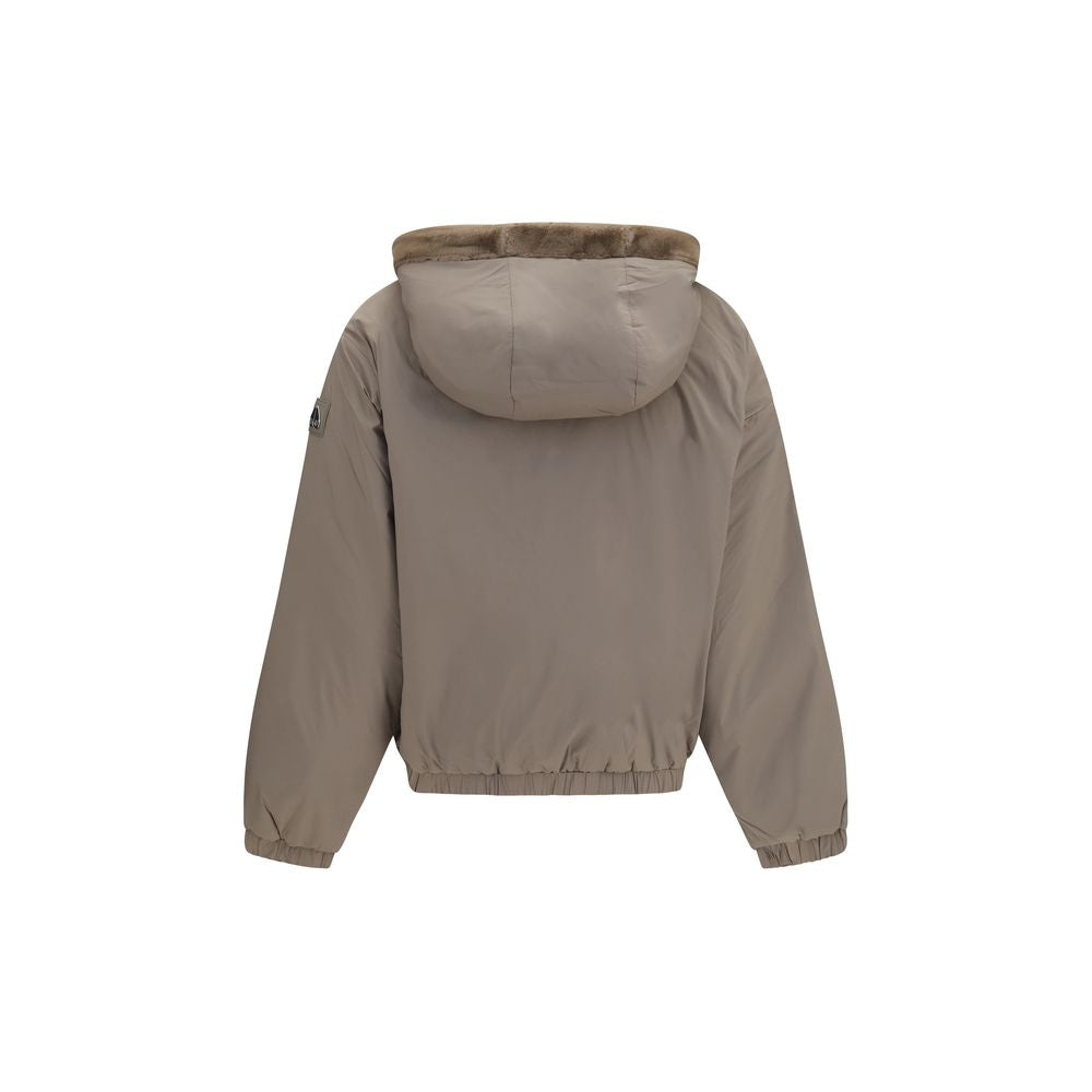 Moose Knuckles Brown Faux Fur Sweatshirt