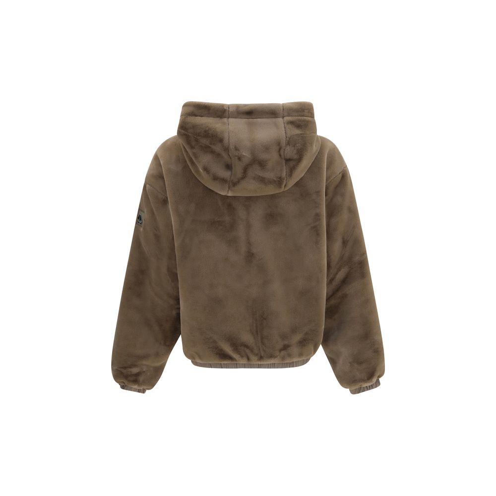 Moose Knuckles Brown Faux Fur Sweatshirt