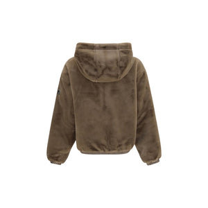 Moose Knuckles Brown Faux Fur Sweatshirt