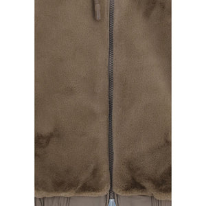Moose Knuckles Brown Faux Fur Sweatshirt