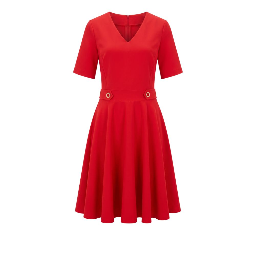 Trussardi Jeans Red Poliestere Women Dress