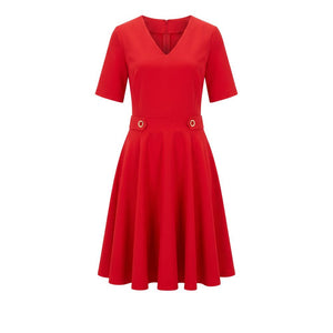 Trussardi Jeans Red Poliestere Women Dress