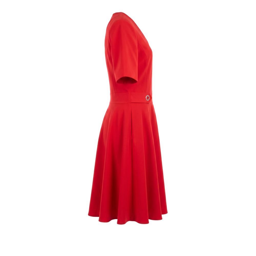 Trussardi Jeans Red Poliestere Women Dress
