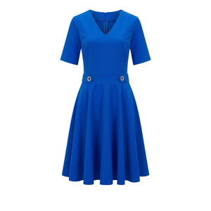 Trussardi Jeans Blue Poliestere Women Dress